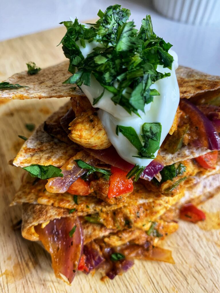 Easy Oven Baked BBQ Style Chicken Fajitas