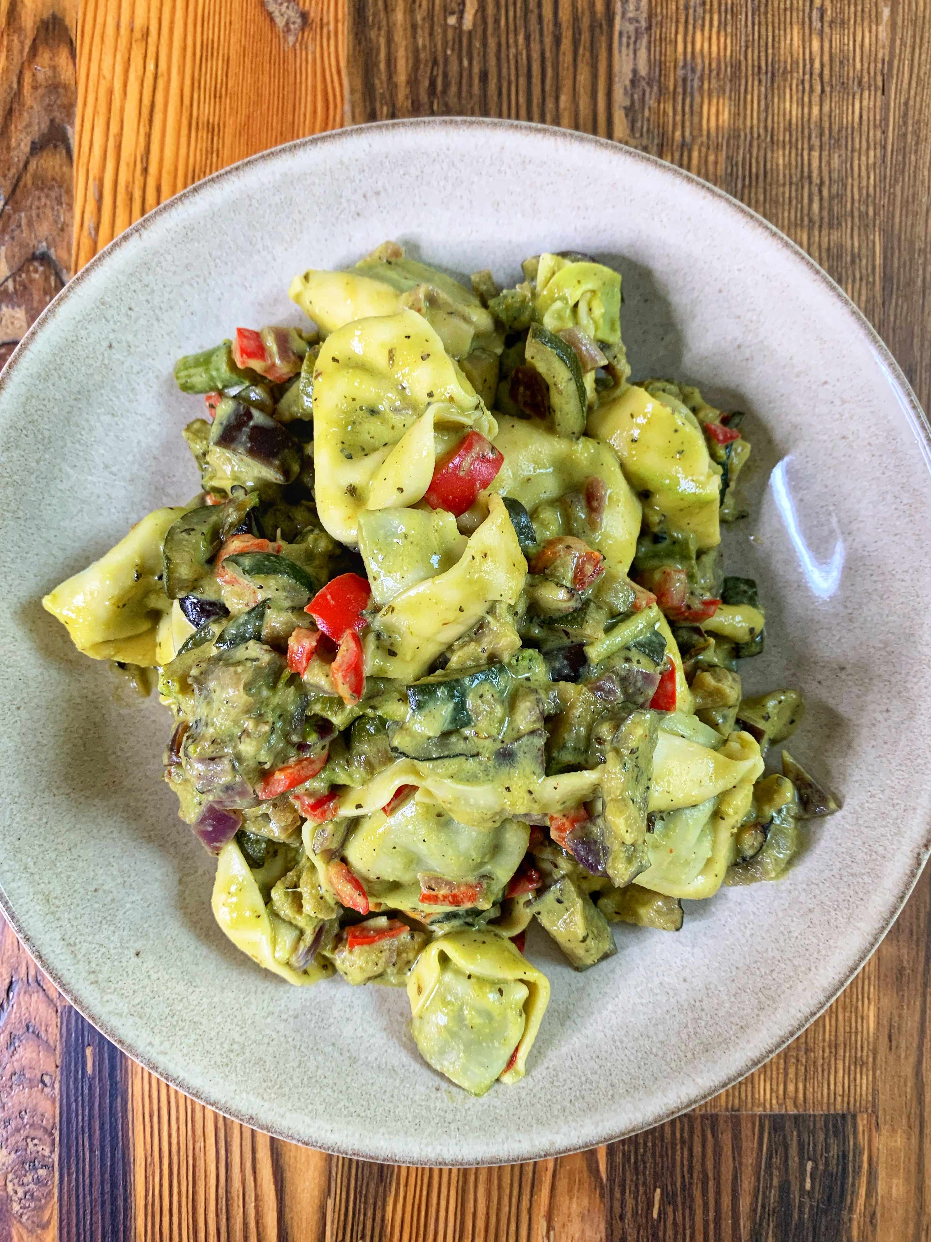 Roasted Veggies with Tahini parsley dressing