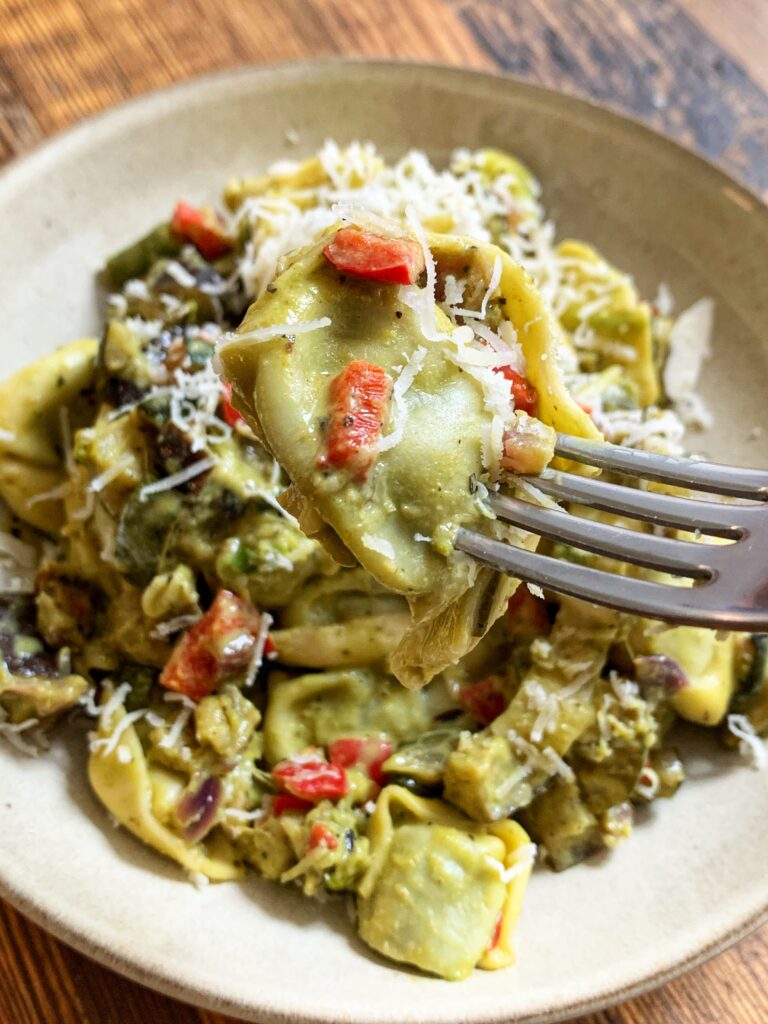 Roasted Veggies with Tahini parsley dressing