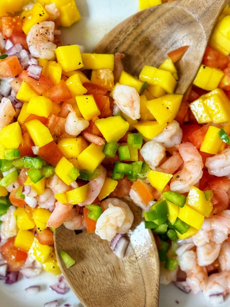 prawns and mango salad 