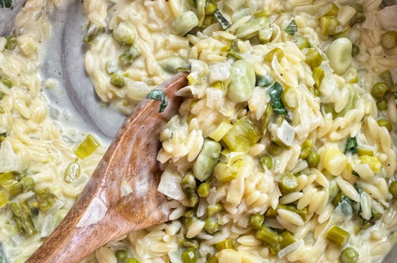 Springtime Orzo with Asparagus