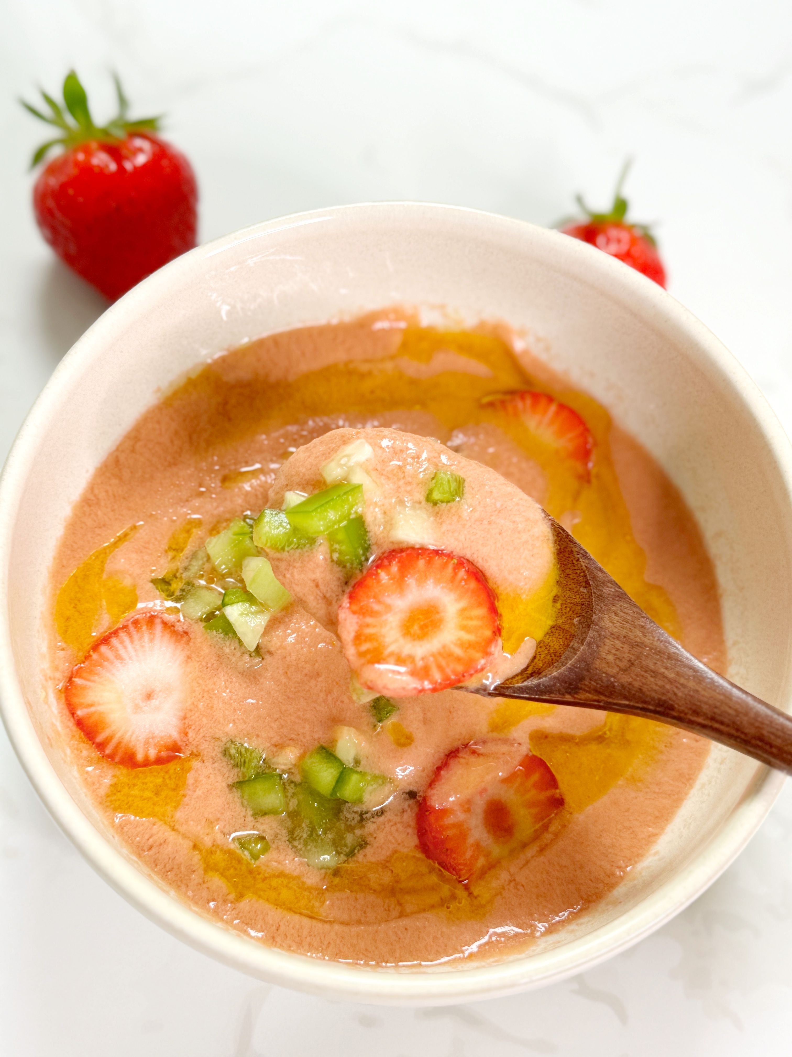 Strawberry Gazpacho Soup