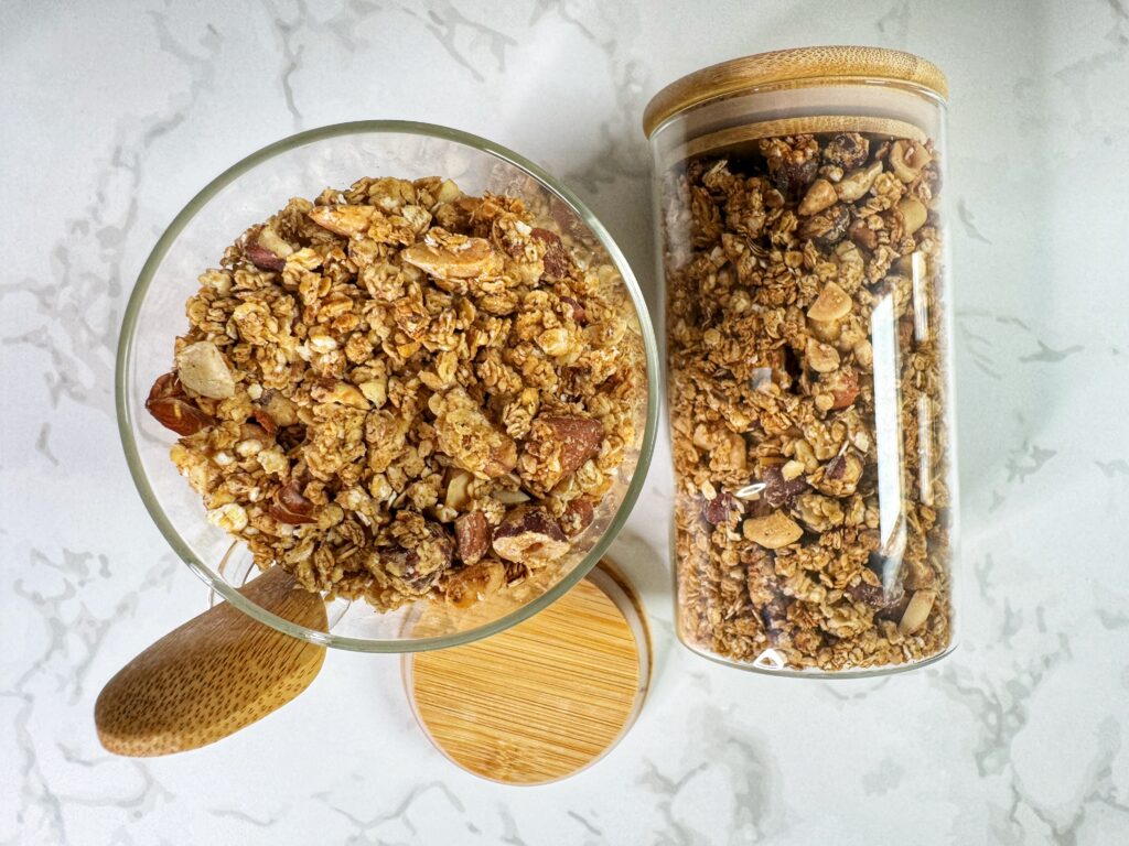 healthy Tahini Maple Granola