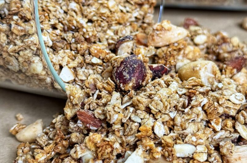 Healthy Tahini Maple Granola