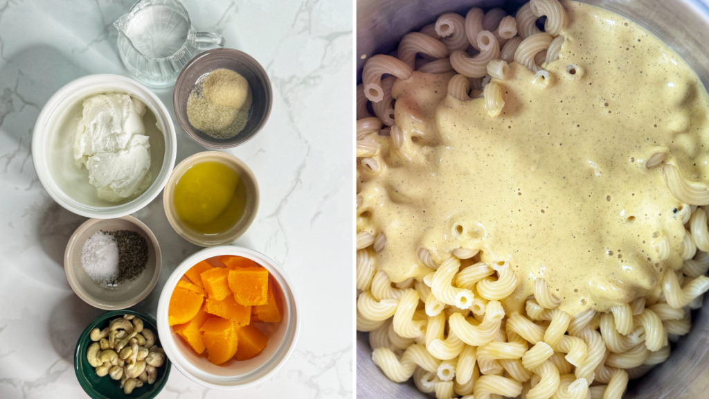 creamy pumpkin ricotta cheese pasta