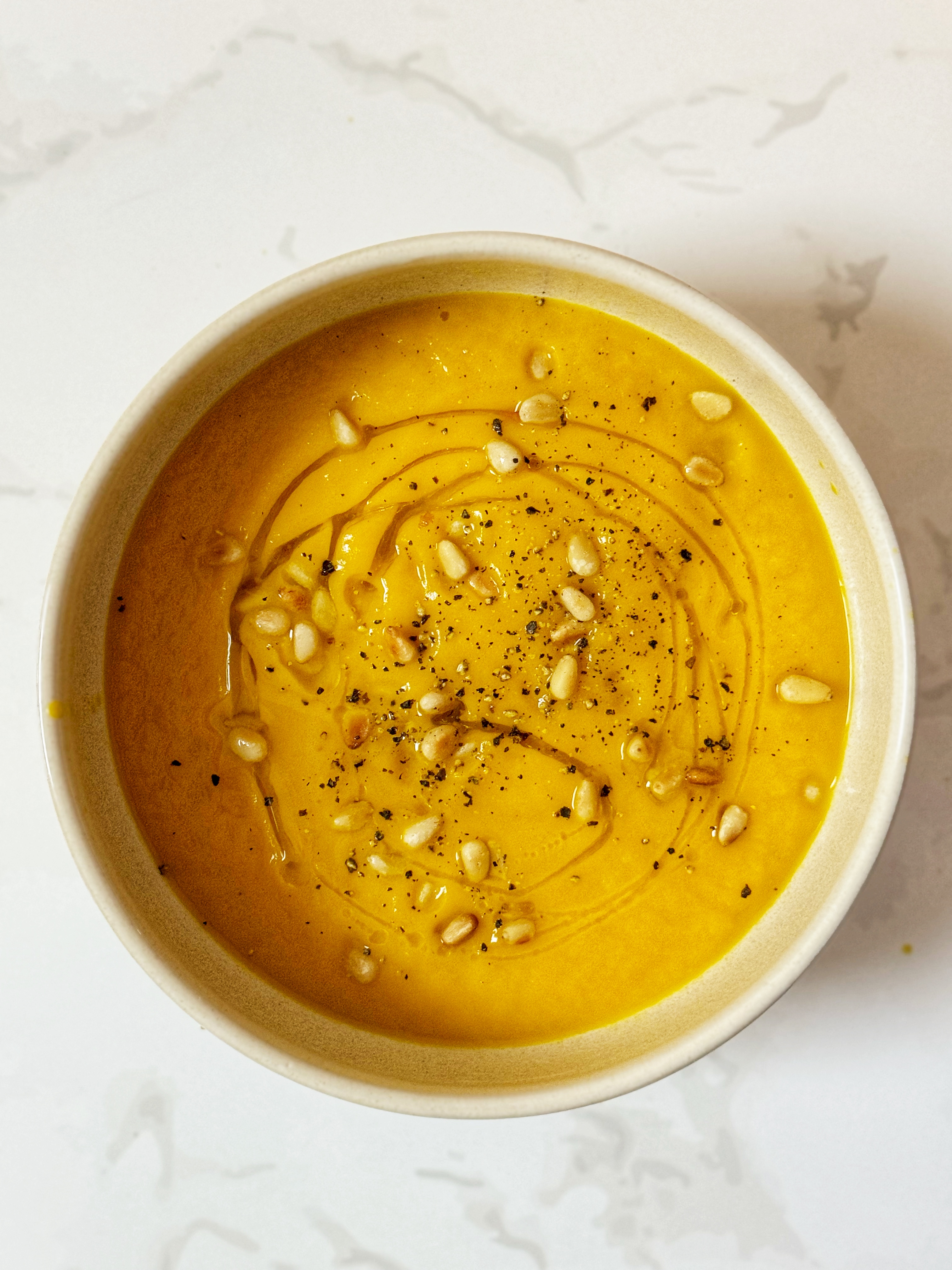 butternut squash and carrot soup 